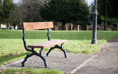 New seating in Dalmuir Park